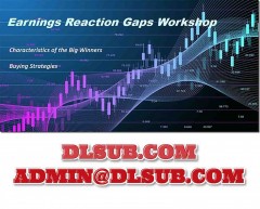 Digital marketing product logo and photo of Ticker Monkey Earnings Reaction Gaps Workshop training program