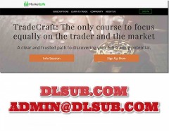 Course platform screenshot showing MarketLife TradeCraft online training program