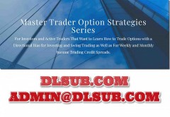 Course platform screenshot showing Master Trader Option Strategies Series online training program